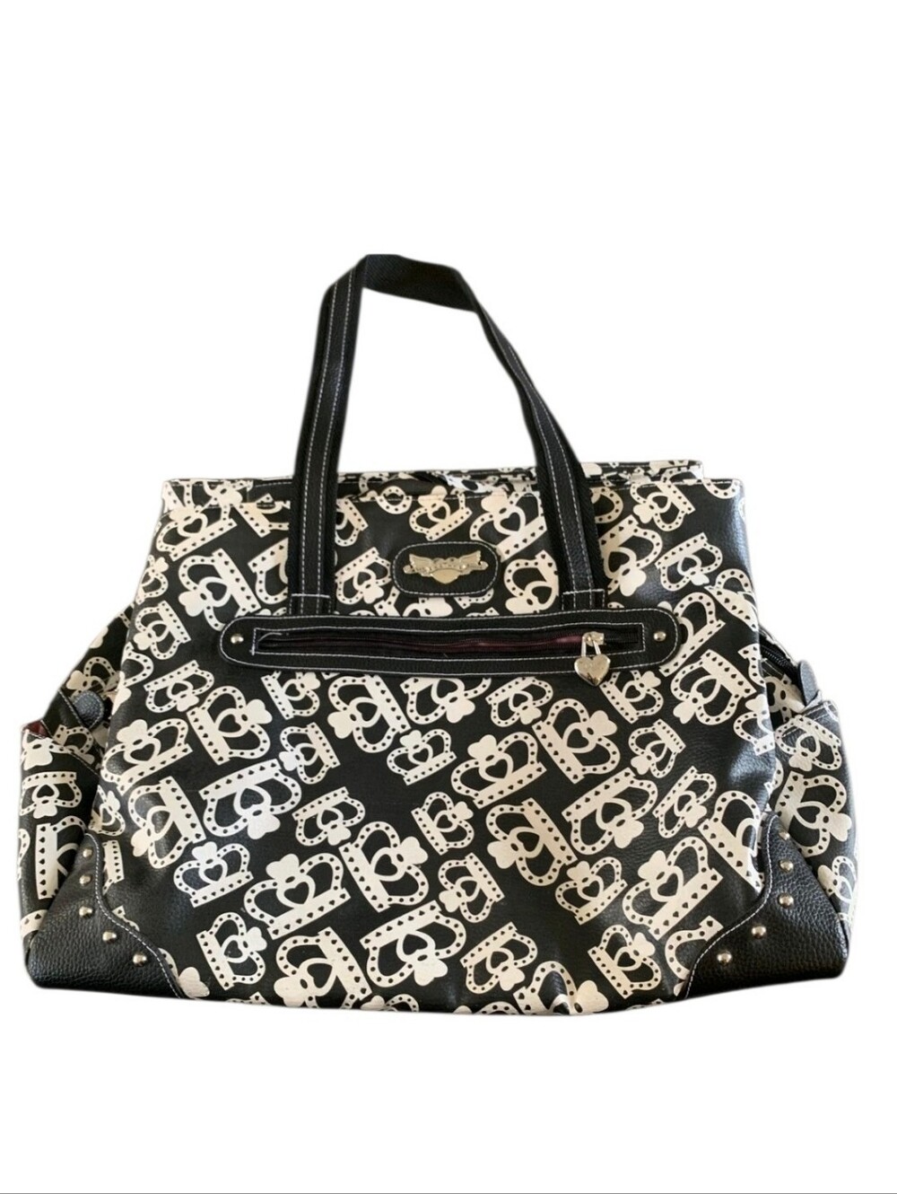 Vintage Kathy Van Zeeland Weekender Duffle Shoulder Bag